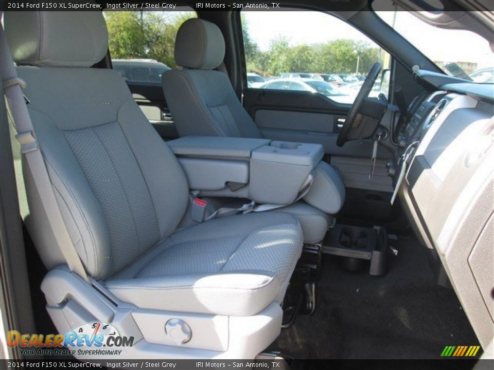 2014 Ford F150 XL SuperCrew Ingot Silver / Steel Grey Photo #10