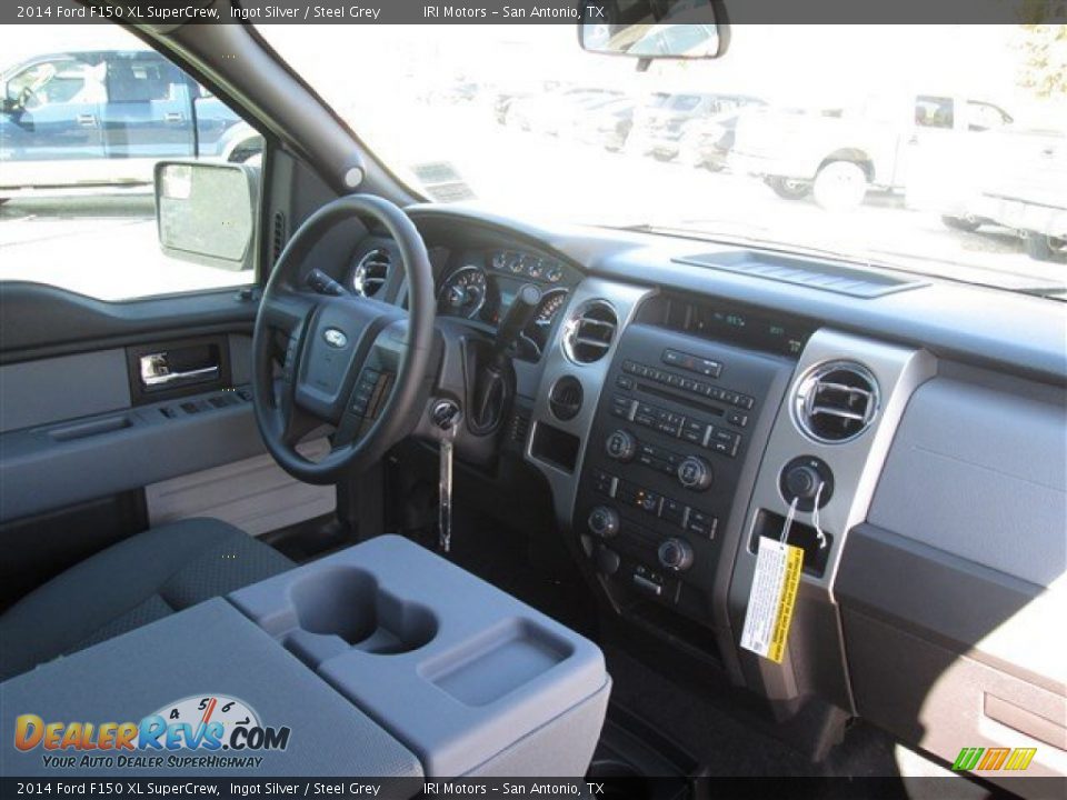 2014 Ford F150 XL SuperCrew Ingot Silver / Steel Grey Photo #12