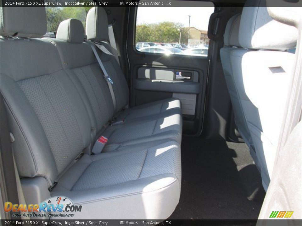 2014 Ford F150 XL SuperCrew Ingot Silver / Steel Grey Photo #13