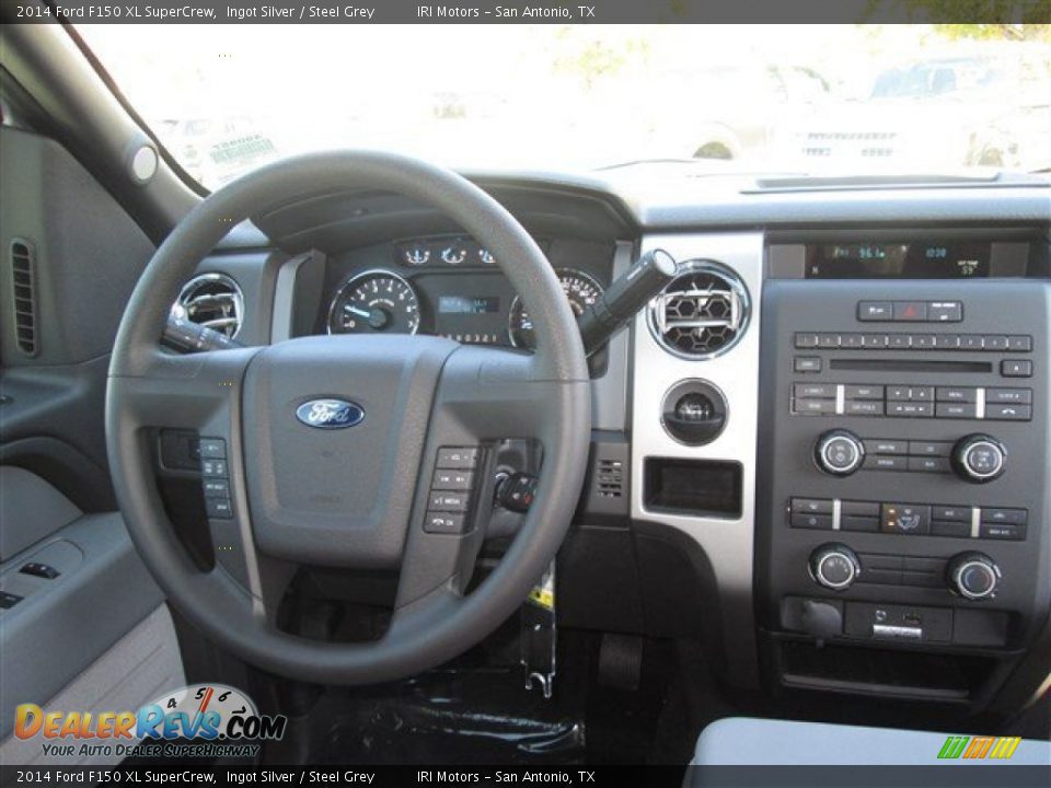 2014 Ford F150 XL SuperCrew Ingot Silver / Steel Grey Photo #14