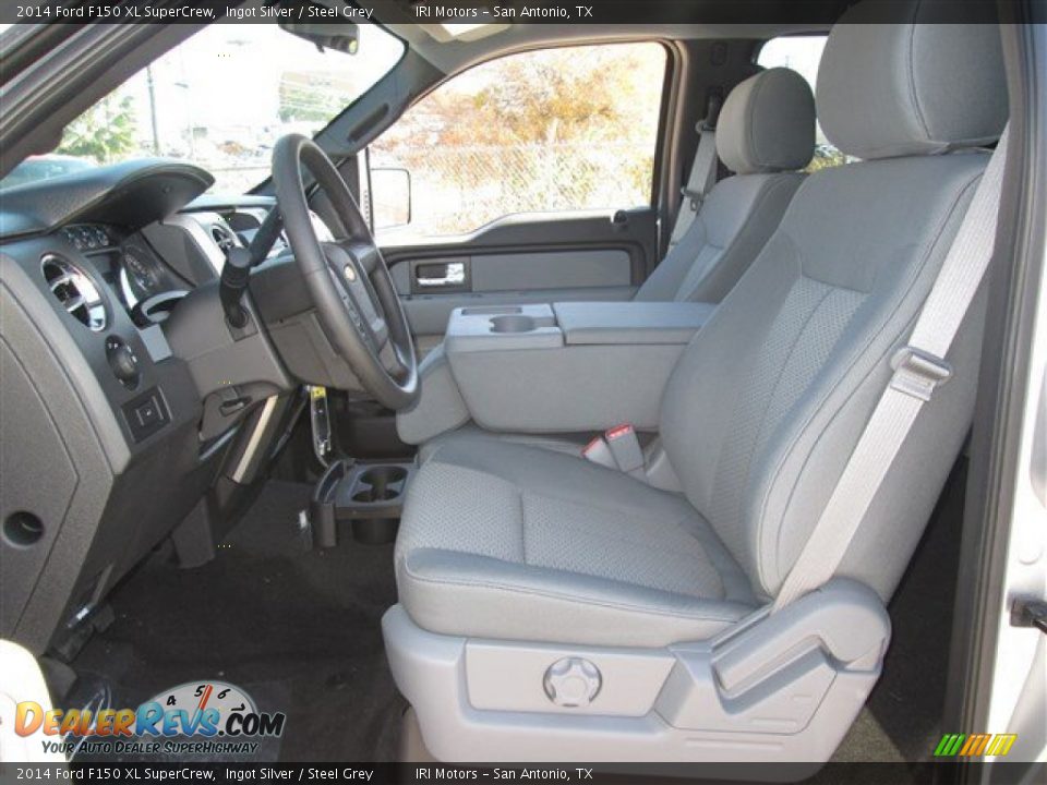 2014 Ford F150 XL SuperCrew Ingot Silver / Steel Grey Photo #19