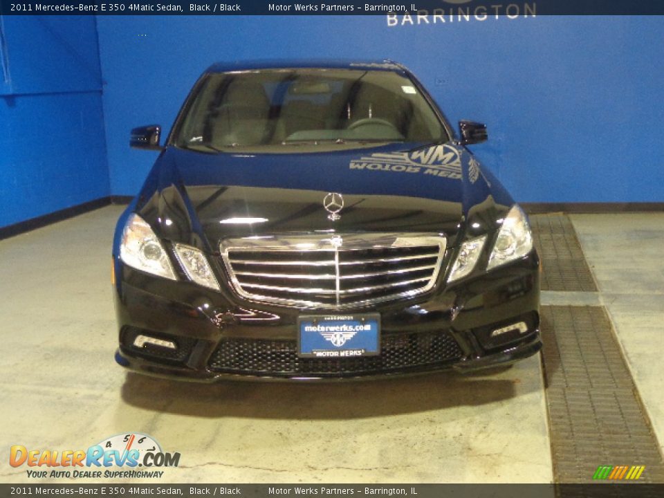 2011 Mercedes-Benz E 350 4Matic Sedan Black / Black Photo #3