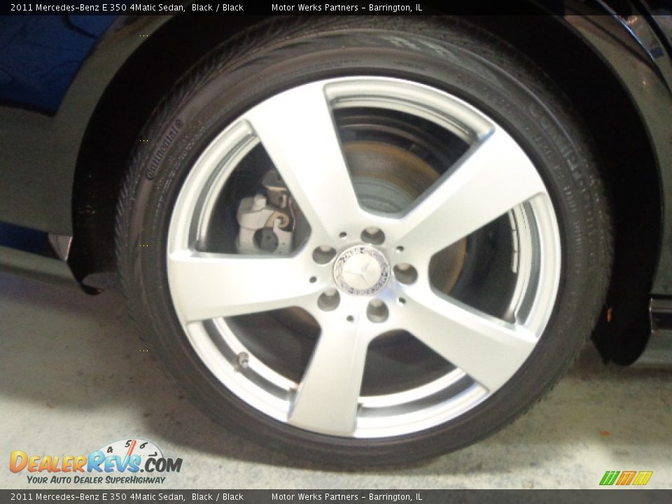 2011 Mercedes-Benz E 350 4Matic Sedan Black / Black Photo #6