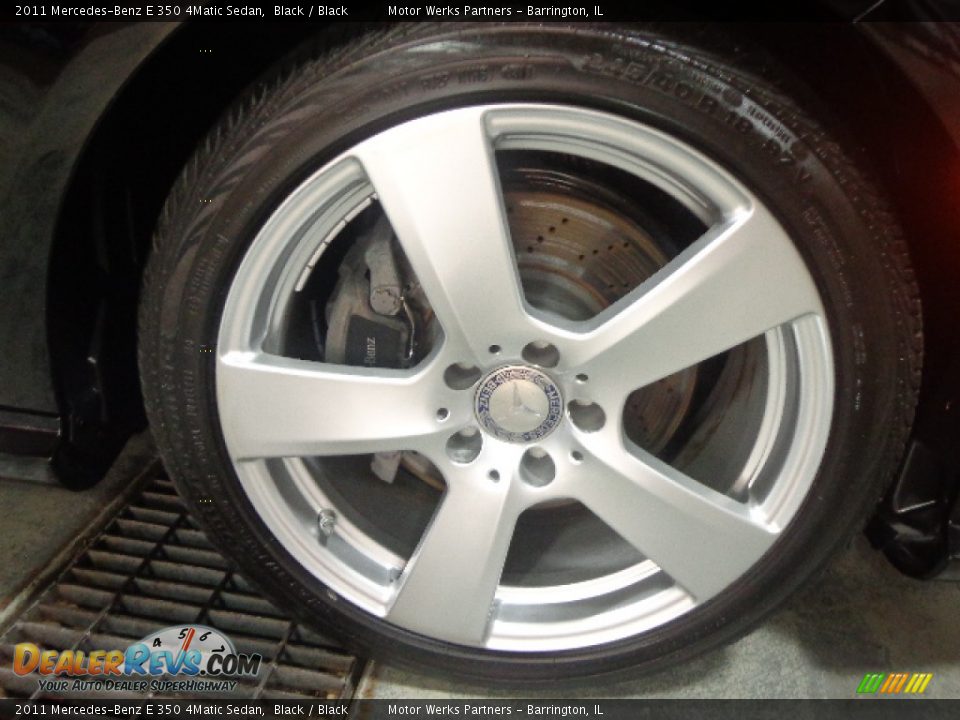 2011 Mercedes-Benz E 350 4Matic Sedan Black / Black Photo #7