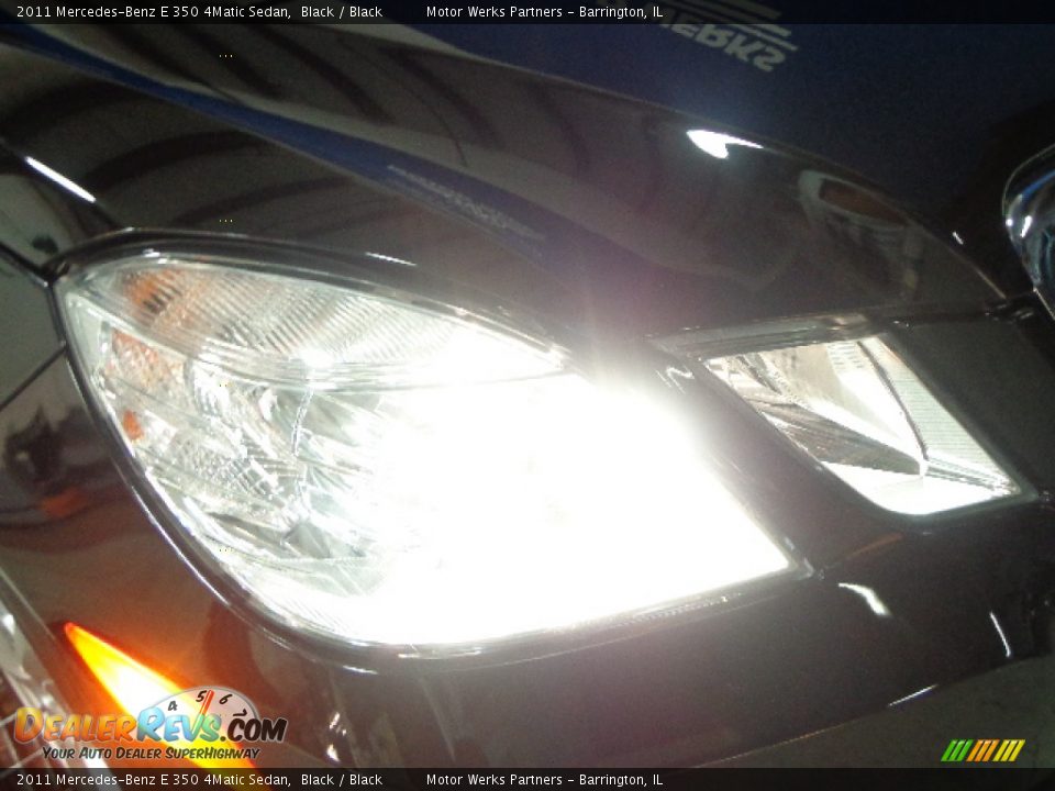 2011 Mercedes-Benz E 350 4Matic Sedan Black / Black Photo #8