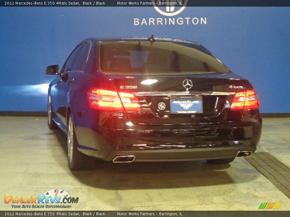 2011 Mercedes-Benz E 350 4Matic Sedan Black / Black Photo #9