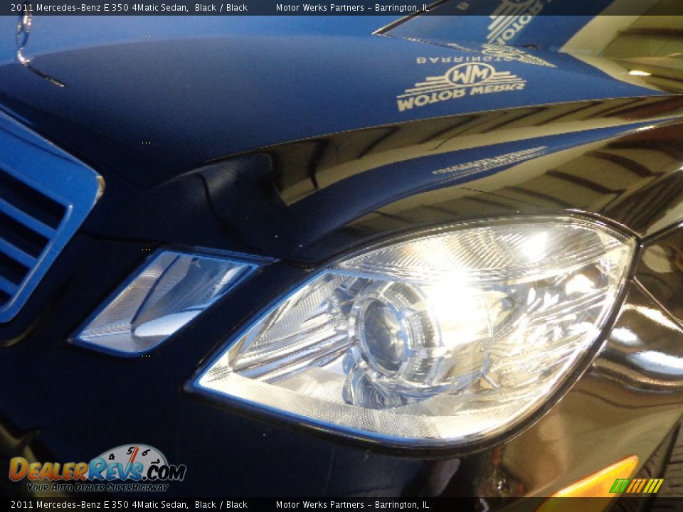 2011 Mercedes-Benz E 350 4Matic Sedan Black / Black Photo #12