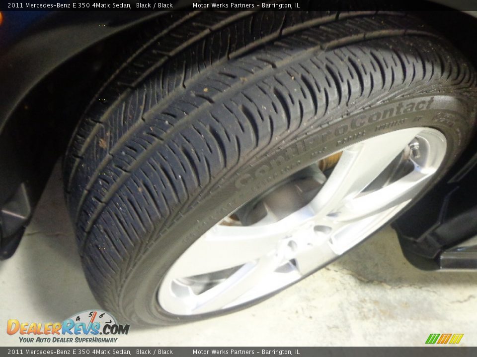 2011 Mercedes-Benz E 350 4Matic Sedan Black / Black Photo #13