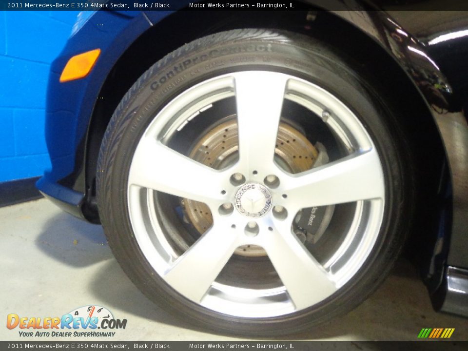 2011 Mercedes-Benz E 350 4Matic Sedan Black / Black Photo #14