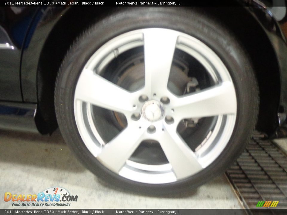 2011 Mercedes-Benz E 350 4Matic Sedan Black / Black Photo #16