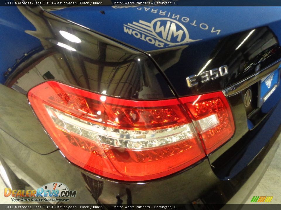 2011 Mercedes-Benz E 350 4Matic Sedan Black / Black Photo #17