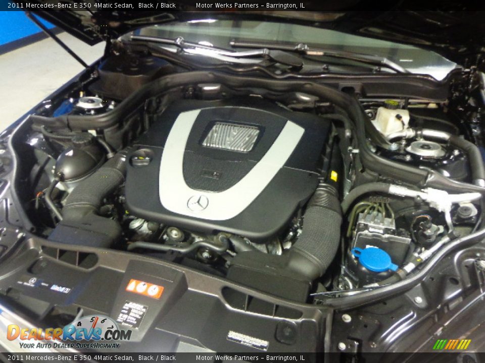 2011 Mercedes-Benz E 350 4Matic Sedan Black / Black Photo #19