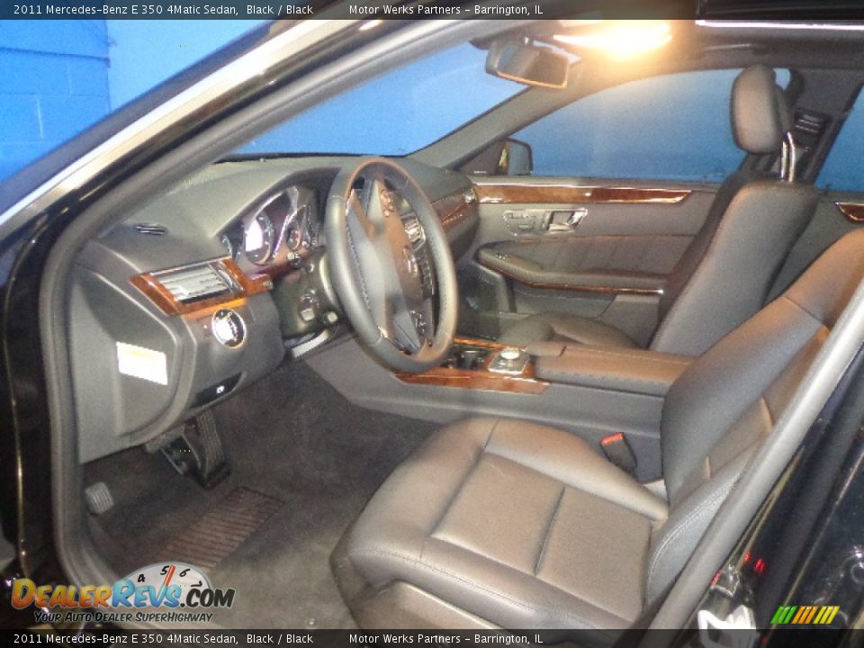2011 Mercedes-Benz E 350 4Matic Sedan Black / Black Photo #21