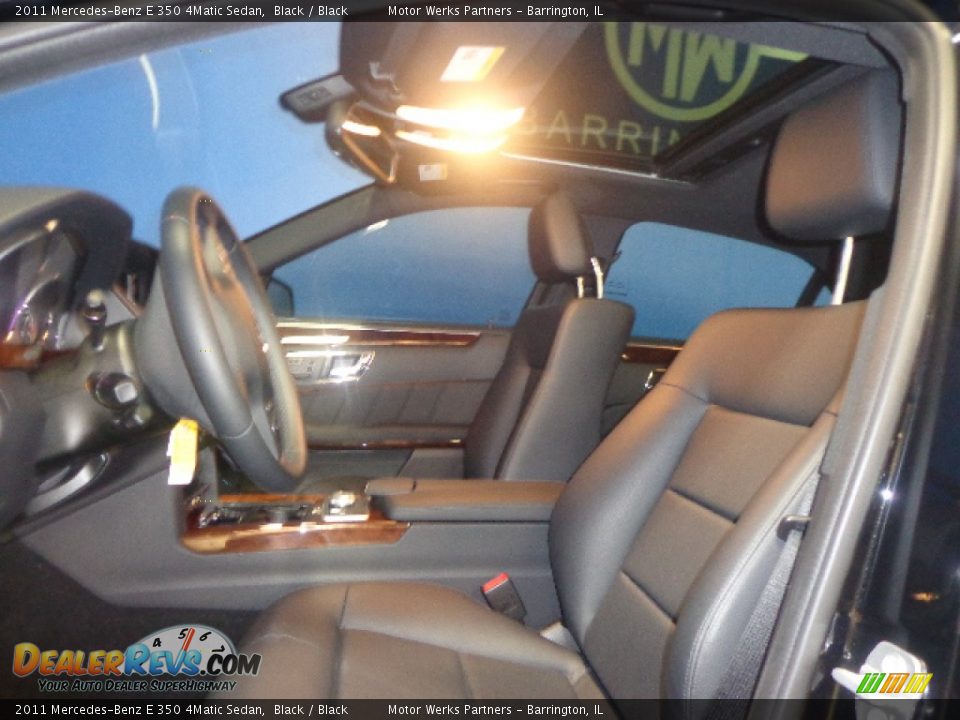 2011 Mercedes-Benz E 350 4Matic Sedan Black / Black Photo #22