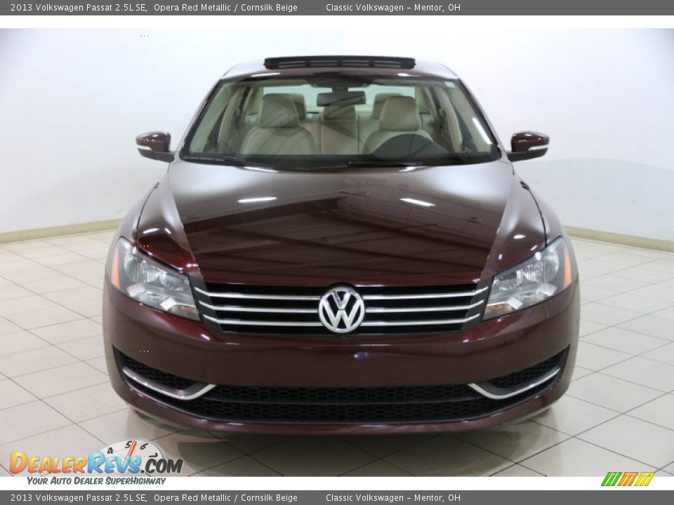 2013 Volkswagen Passat 2.5L SE Opera Red Metallic / Cornsilk Beige Photo #2