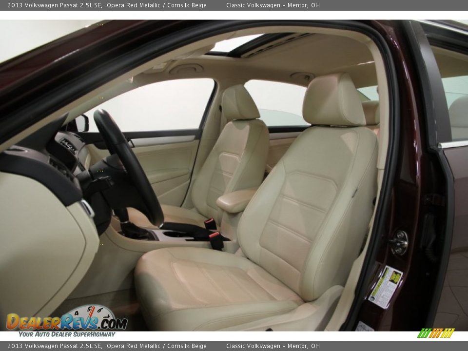 2013 Volkswagen Passat 2.5L SE Opera Red Metallic / Cornsilk Beige Photo #5