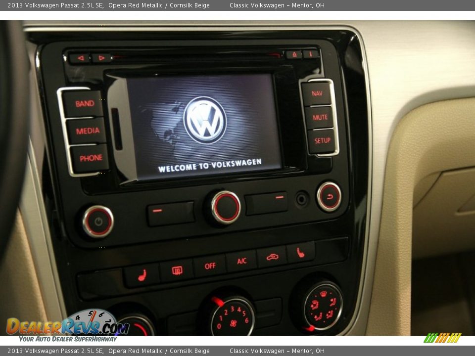 2013 Volkswagen Passat 2.5L SE Opera Red Metallic / Cornsilk Beige Photo #8