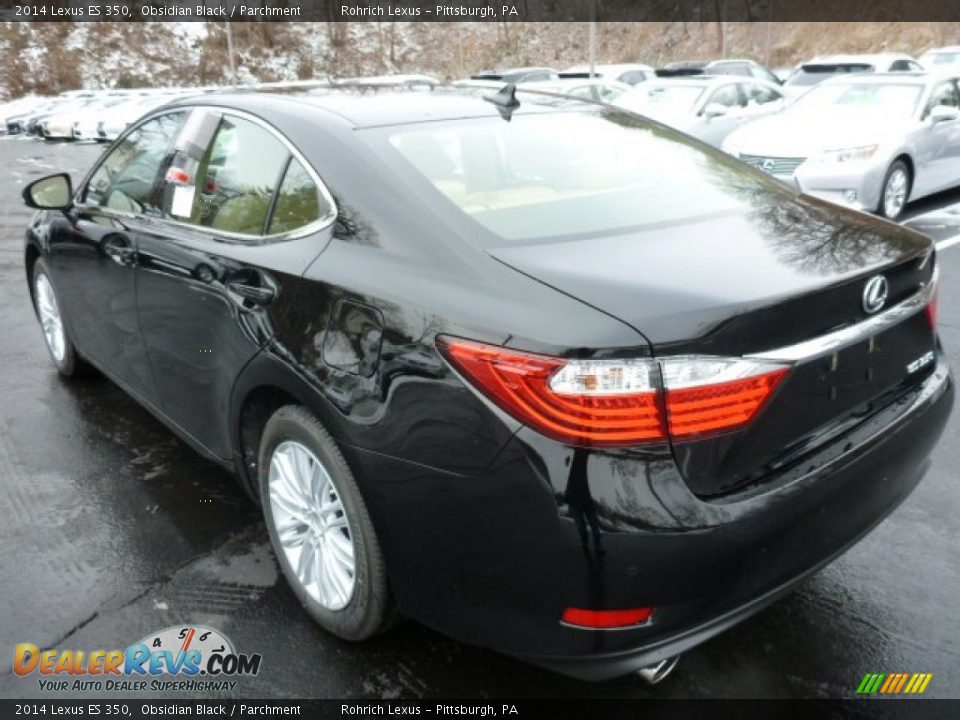 2014 Lexus ES 350 Obsidian Black / Parchment Photo #2