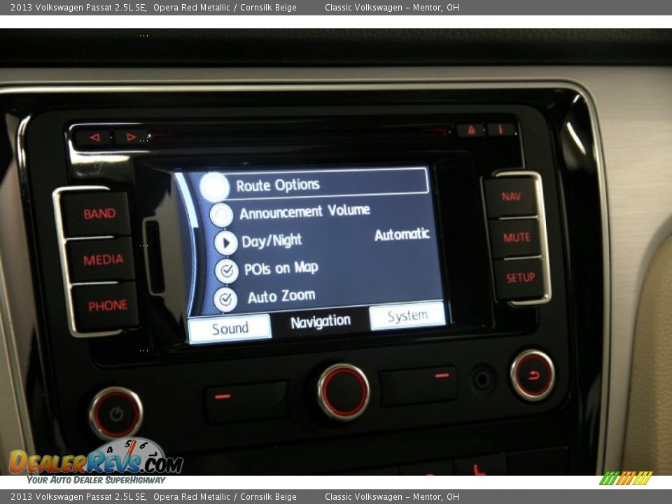 2013 Volkswagen Passat 2.5L SE Opera Red Metallic / Cornsilk Beige Photo #13