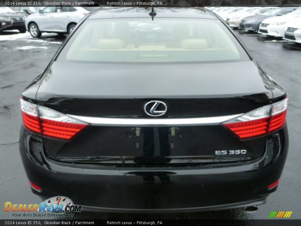 2014 Lexus ES 350 Obsidian Black / Parchment Photo #3