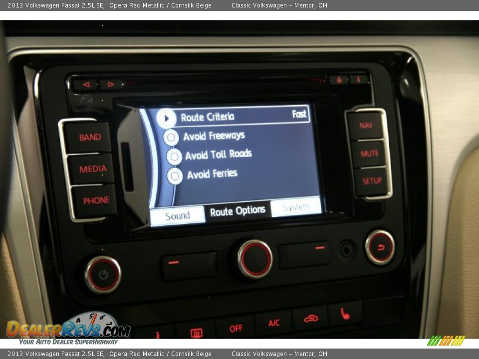 2013 Volkswagen Passat 2.5L SE Opera Red Metallic / Cornsilk Beige Photo #14