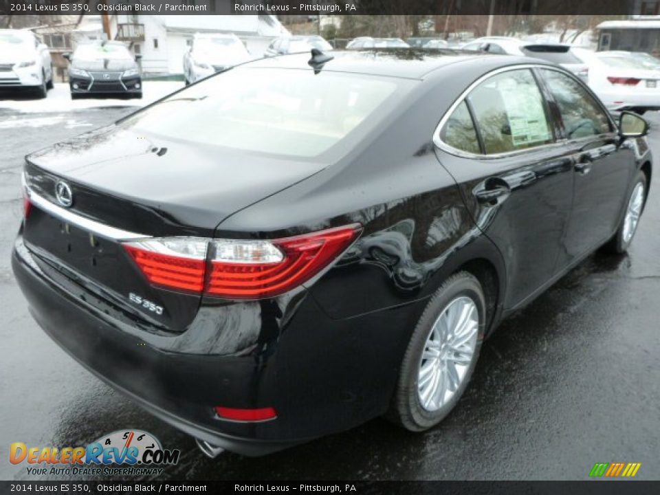 2014 Lexus ES 350 Obsidian Black / Parchment Photo #4