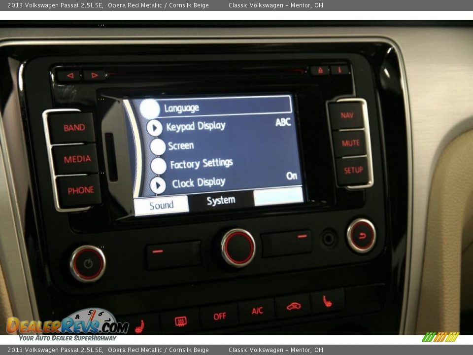 2013 Volkswagen Passat 2.5L SE Opera Red Metallic / Cornsilk Beige Photo #15