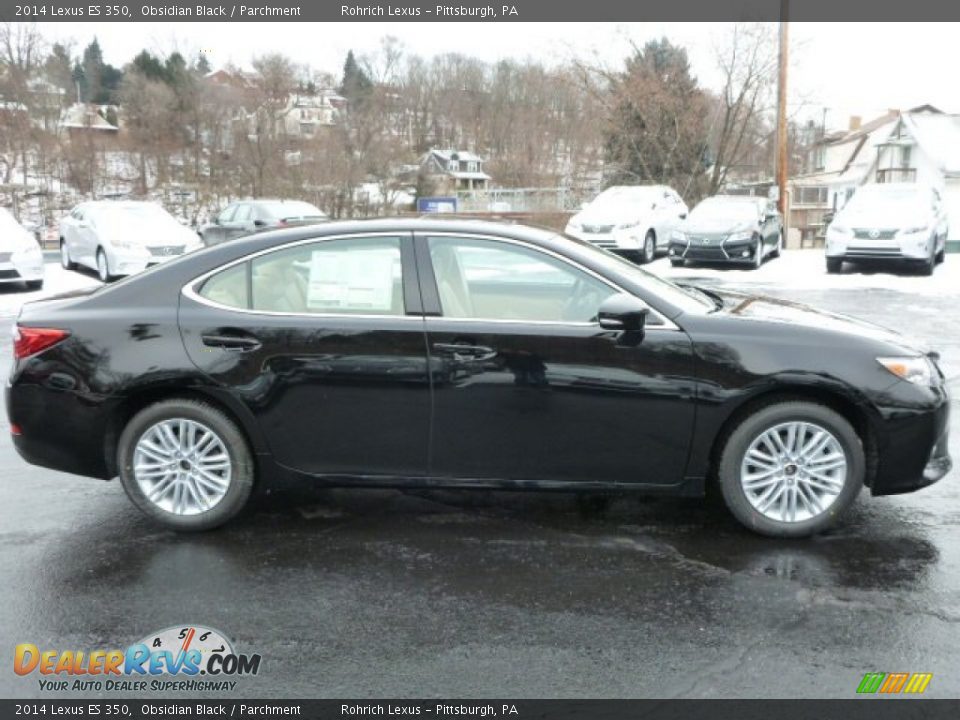 2014 Lexus ES 350 Obsidian Black / Parchment Photo #5