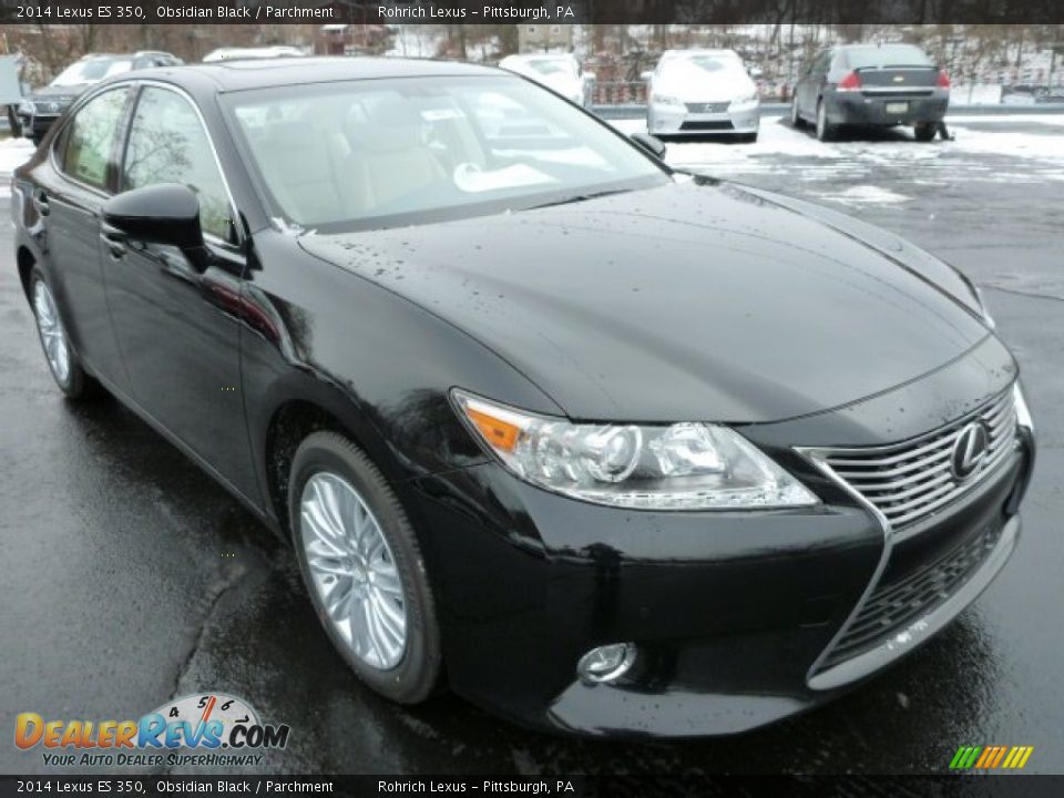 2014 Lexus ES 350 Obsidian Black / Parchment Photo #6