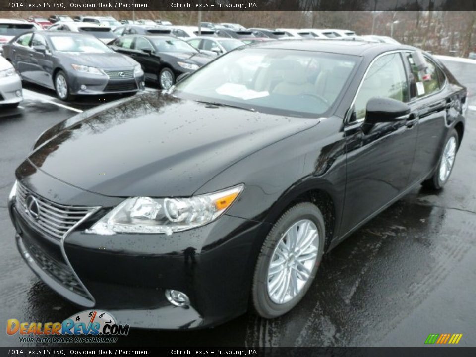 2014 Lexus ES 350 Obsidian Black / Parchment Photo #8