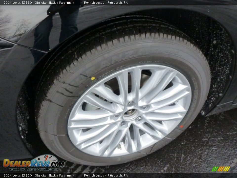 2014 Lexus ES 350 Obsidian Black / Parchment Photo #9