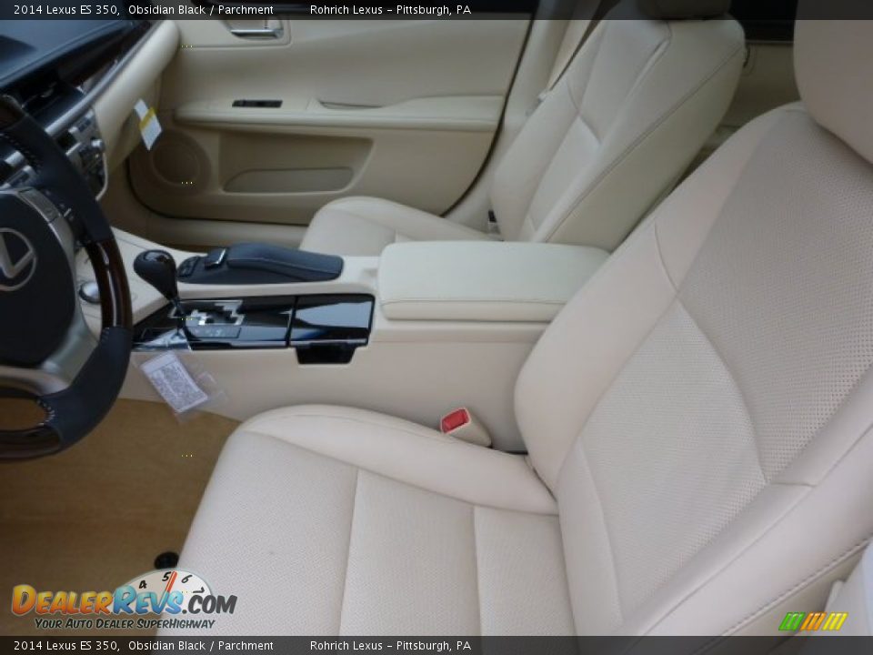 2014 Lexus ES 350 Obsidian Black / Parchment Photo #10