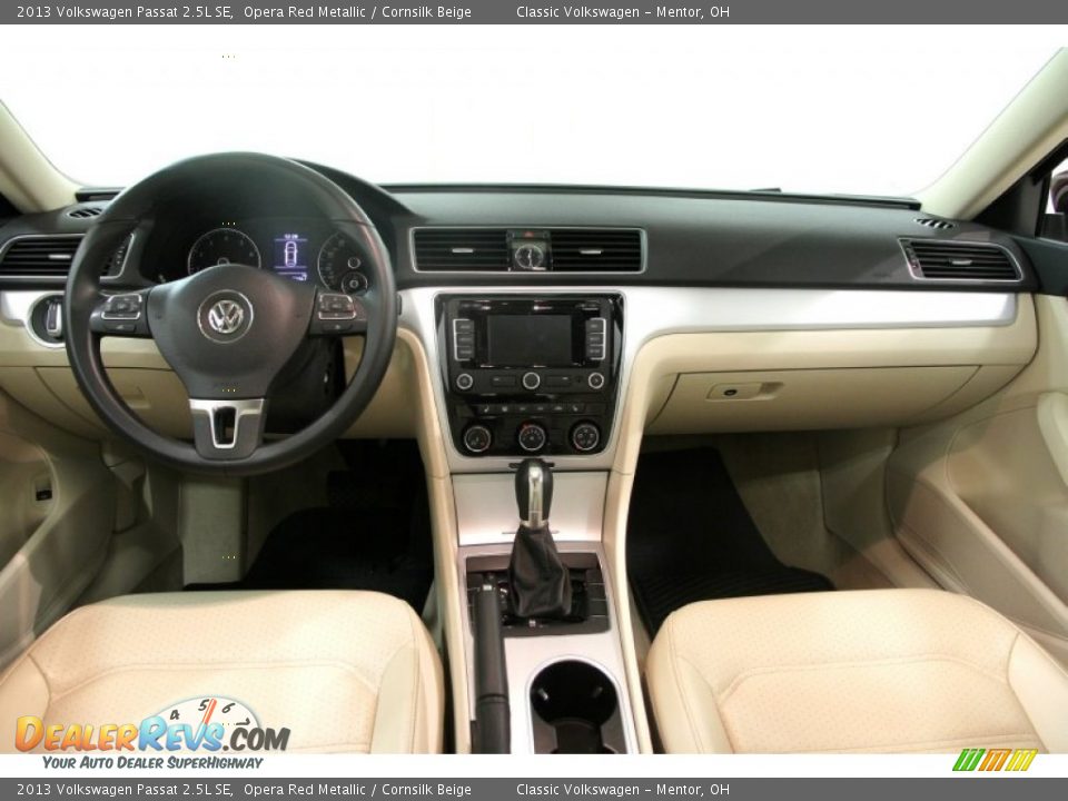 2013 Volkswagen Passat 2.5L SE Opera Red Metallic / Cornsilk Beige Photo #22