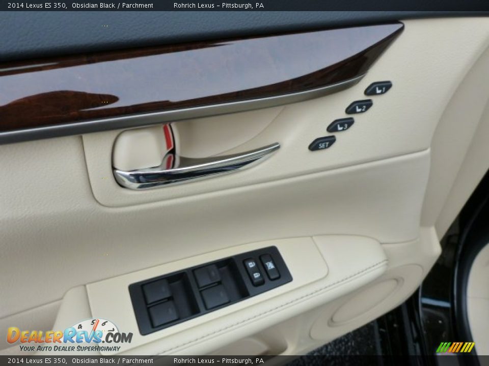 2014 Lexus ES 350 Obsidian Black / Parchment Photo #13