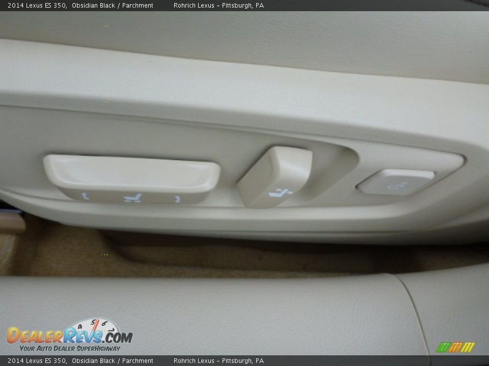 2014 Lexus ES 350 Obsidian Black / Parchment Photo #14