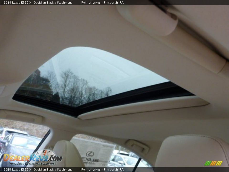 2014 Lexus ES 350 Obsidian Black / Parchment Photo #15