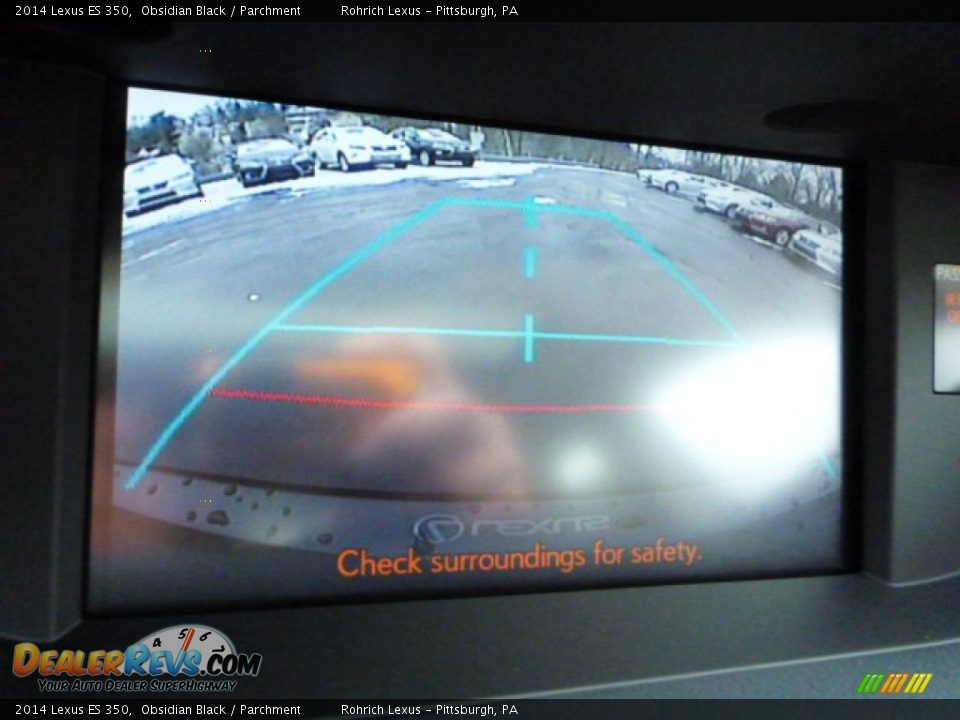 2014 Lexus ES 350 Obsidian Black / Parchment Photo #17