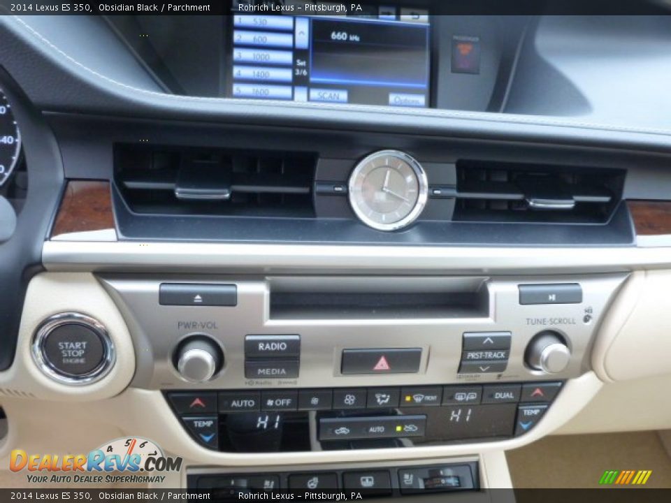 2014 Lexus ES 350 Obsidian Black / Parchment Photo #18