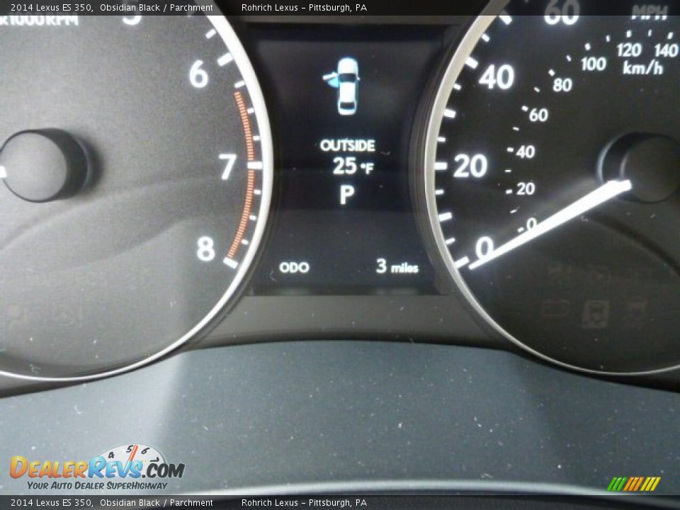 2014 Lexus ES 350 Obsidian Black / Parchment Photo #19