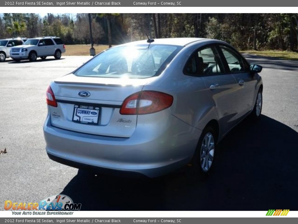 2012 Ford Fiesta SE Sedan Ingot Silver Metallic / Charcoal Black Photo #5