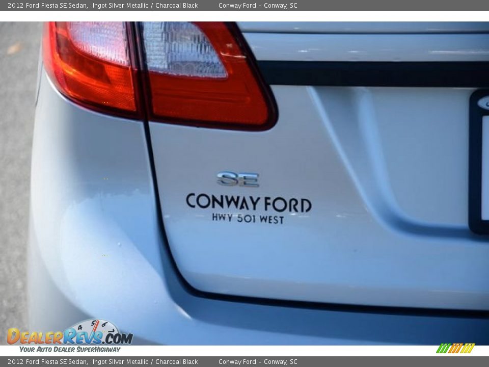 2012 Ford Fiesta SE Sedan Ingot Silver Metallic / Charcoal Black Photo #7