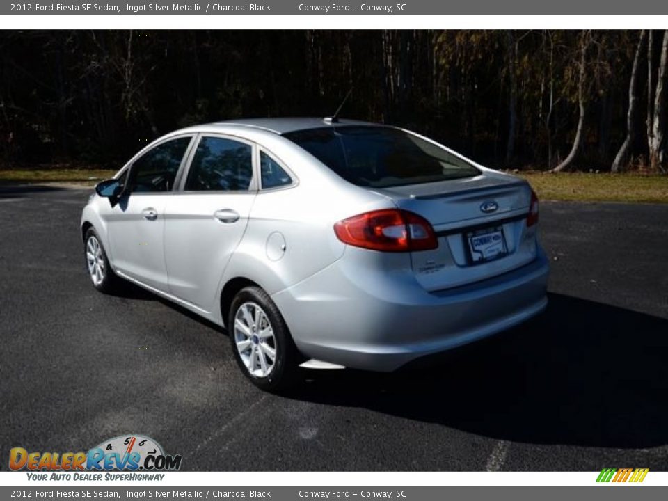 2012 Ford Fiesta SE Sedan Ingot Silver Metallic / Charcoal Black Photo #8
