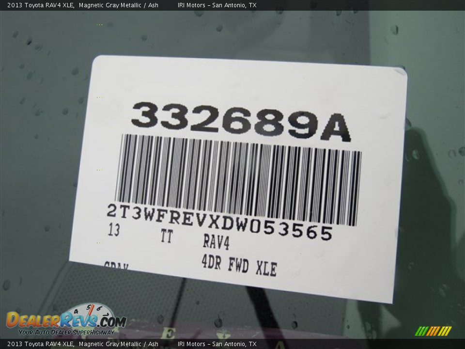 2013 Toyota RAV4 XLE Magnetic Gray Metallic / Ash Photo #19