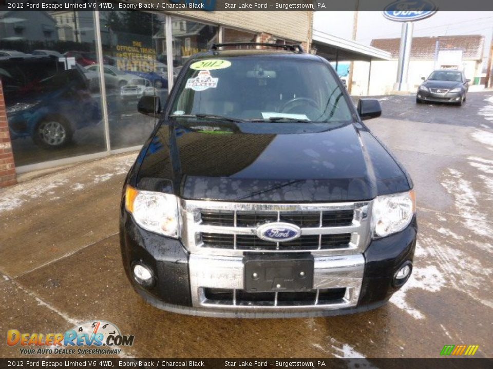 2012 Ford Escape Limited V6 4WD Ebony Black / Charcoal Black Photo #2