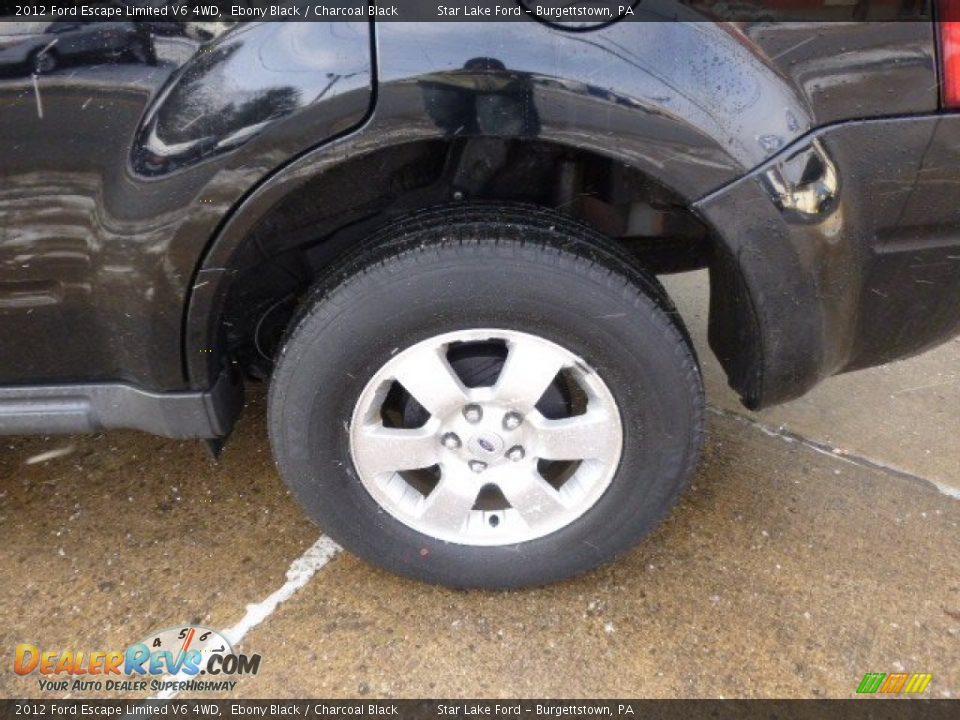 2012 Ford Escape Limited V6 4WD Ebony Black / Charcoal Black Photo #8