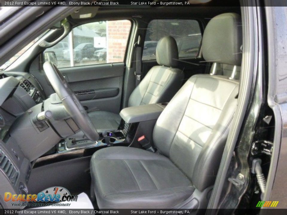 2012 Ford Escape Limited V6 4WD Ebony Black / Charcoal Black Photo #9