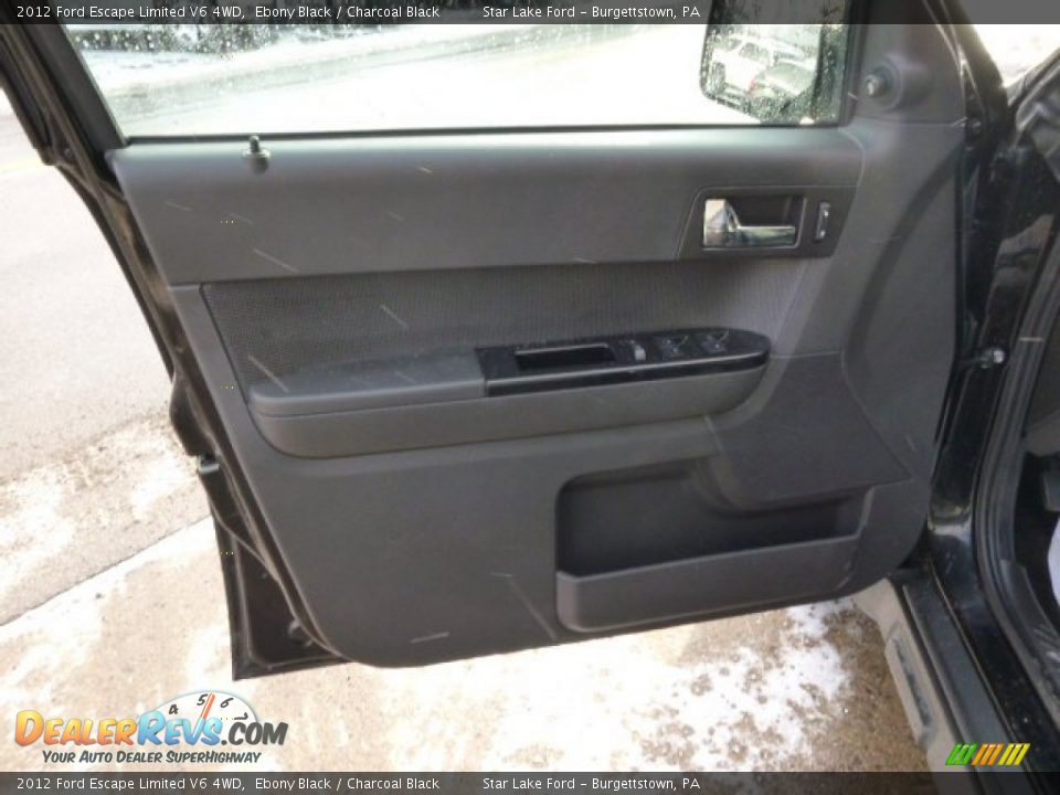2012 Ford Escape Limited V6 4WD Ebony Black / Charcoal Black Photo #10