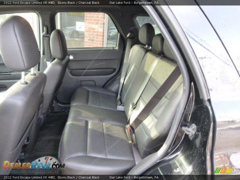 2012 Ford Escape Limited V6 4WD Ebony Black / Charcoal Black Photo #11