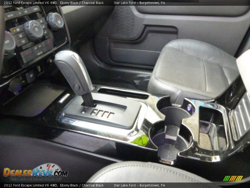 2012 Ford Escape Limited V6 4WD Ebony Black / Charcoal Black Photo #17