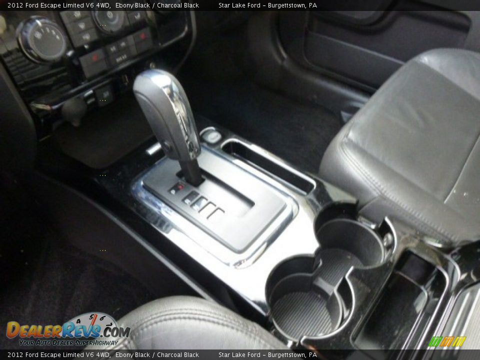 2012 Ford Escape Limited V6 4WD Ebony Black / Charcoal Black Photo #16